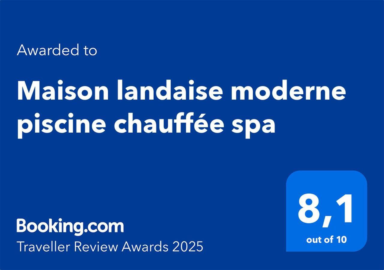 Maison Landaise Moderne Piscine Chauffee Spa Lit-et-Mixe Luaran gambar